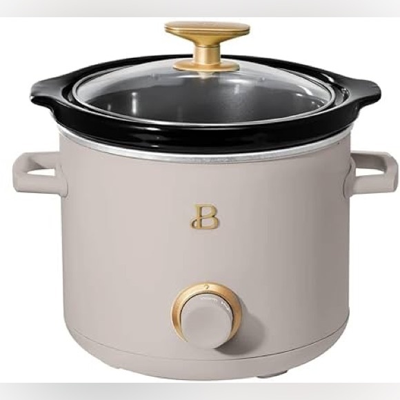 Beautiful 2 Qt Quart Slow Cooker Crock Pot Cream Drew Barrymore New in box - Picture 2 of 6